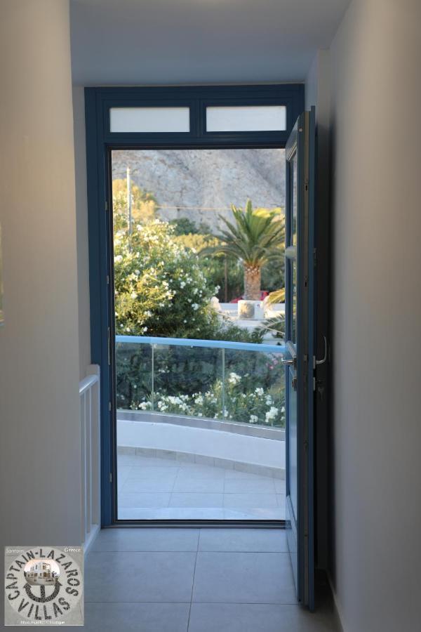 Located By The Sea One Beachfront Private Captain Lazaros Pool Villa With Loft In 750Sqm Spacious Private Plot-Jacuzzi-Sunrelax-Furnished Terace-Gazebo-Private Parking,Sleep 3 Adults And 2 Children, Just Steps From The Black Beach-Seaview Perísza Kültér fotó