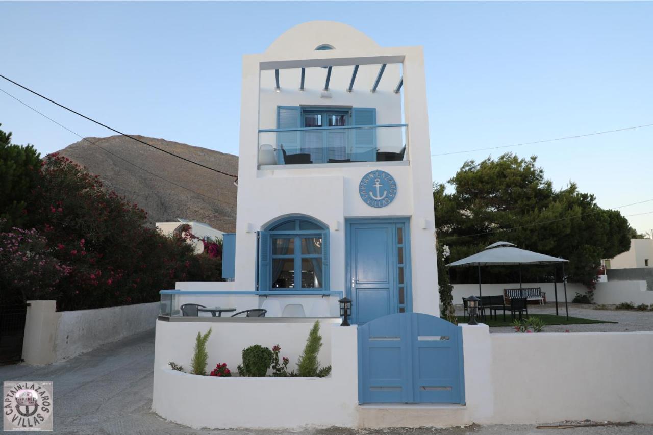Located By The Sea One Beachfront Private Captain Lazaros Pool Villa With Loft In 750Sqm Spacious Private Plot-Jacuzzi-Sunrelax-Furnished Terace-Gazebo-Private Parking,Sleep 3 Adults And 2 Children, Just Steps From The Black Beach-Seaview Perísza Kültér fotó