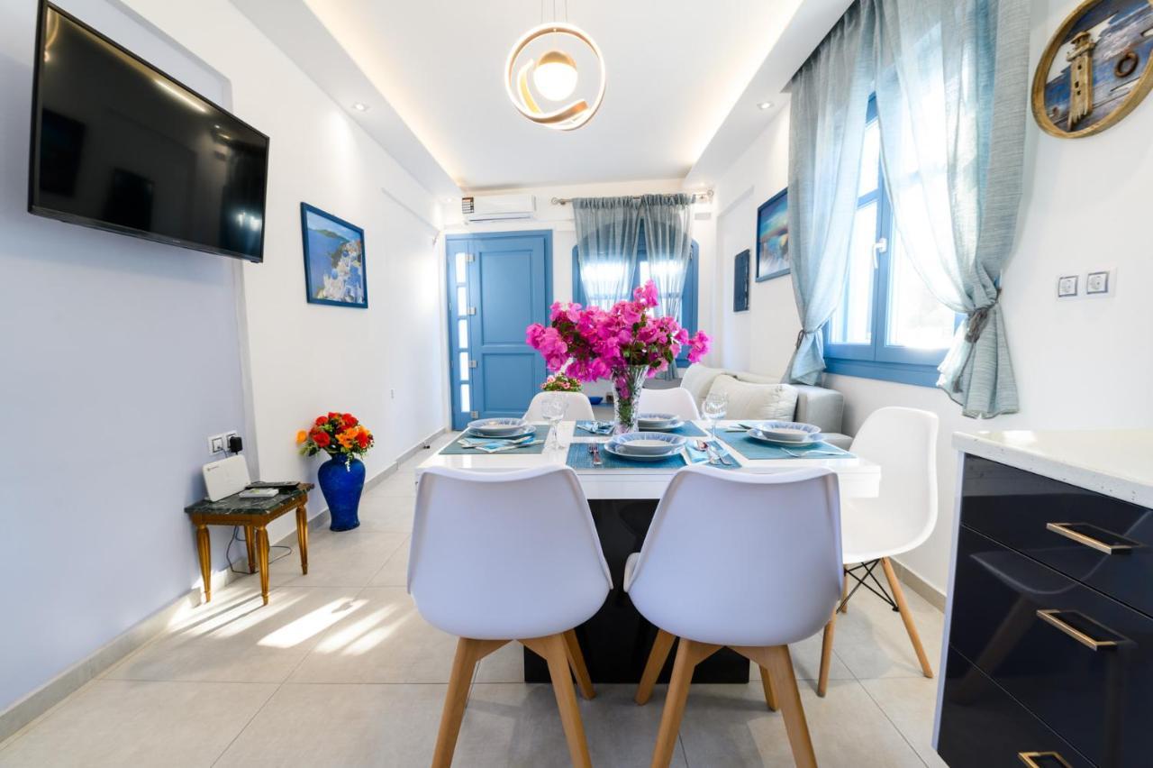 Located By The Sea One Beachfront Private Captain Lazaros Pool Villa With Loft In 750Sqm Spacious Private Plot-Jacuzzi-Sunrelax-Furnished Terace-Gazebo-Private Parking,Sleep 3 Adults And 2 Children, Just Steps From The Black Beach-Seaview Perísza Kültér fotó